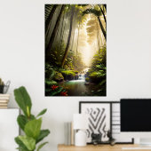 Naturparadies, Erkundung des üppigen Dschungels Poster (Heimbüro)
