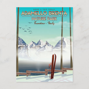 Naturpark Adamello Brenta Italien Urlaubsdruck Postkarte