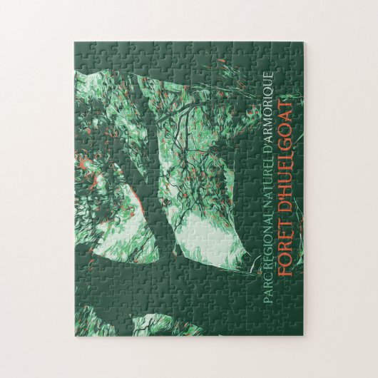Naturpark Armorique, Huelgoat Forest Frankreich Puzzle (Vertikal)