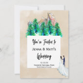 Naturpark Hochzeiten Einladung (Vorderseite)