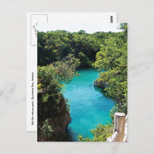 Naturpark Xel-Ha, Mexiko Postkarte (Vorne/Hinten)