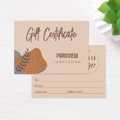 Naturpastelfarben - Geschenkgutschein (Schreibtisch)