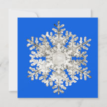Naturperfektion Brillante Blaue Schneeflocke