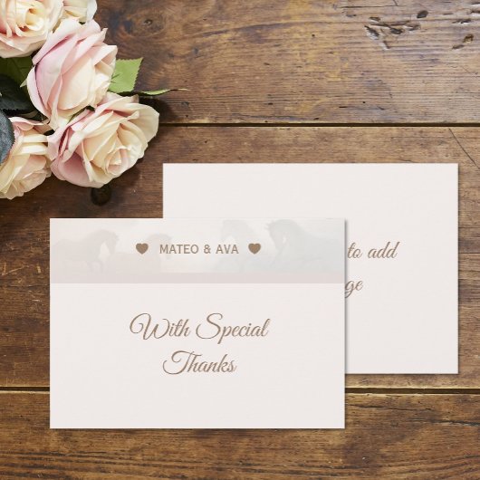 Naturpferde Dankeskarte