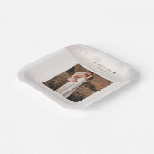 Naturpferde Hochzeit Foto nach Maß hinzufügen Pappteller (Gewinkelt)