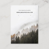 Naturpine Woods Earring Juwelry Display Visitenkarte (Vorderseite)
