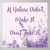 Naturposter Poster (Vorne)