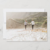 Naturrasenhochzeit Foto Save the Date (Rückseite)