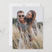 Naturrasenhochzeit Foto Save the Date (Rückseite)