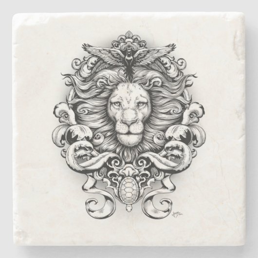 Naturreich Steinuntersetzer (Vorderseite)