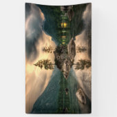 Naturreisen - Wassergebirge Landschaft Banner (Vertikal)