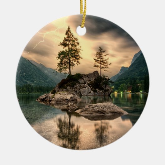 Naturreisen - Wassergebirge Landschaft Keramik Ornament (Vorne)