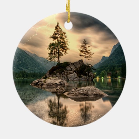 Naturreisen - Wassergebirge Landschaft Keramik Ornament (Hinten)