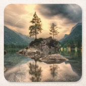 Naturreisen - Wassergebirge Landschaft Rechteckiger Pappuntersetzer (Vorderseite)