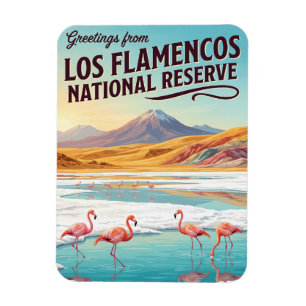 Naturreservat Los Flamencos Chile Magnet