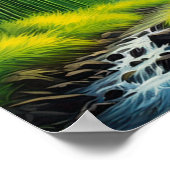 Naturreverie, schlafender Vulkan Poster (Ecke)