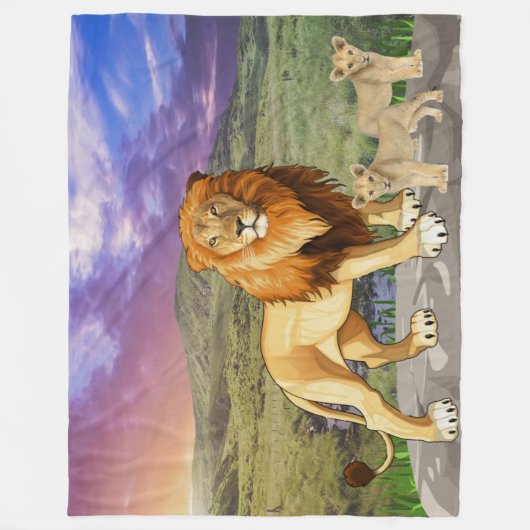 Naturrohr Fleecedecke (Vorderseite)