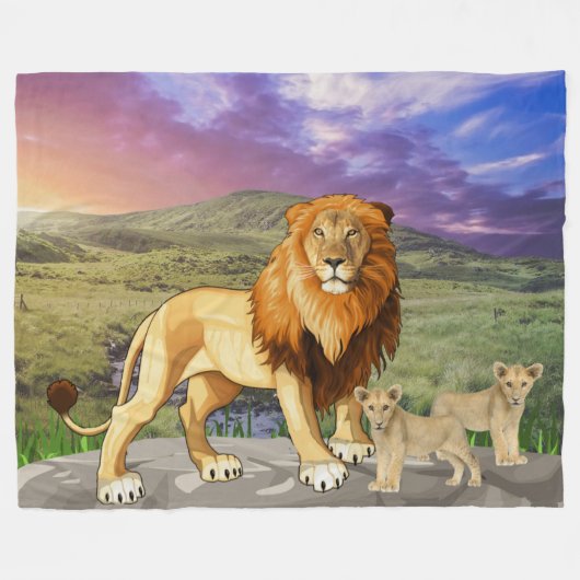 Naturrohr Fleecedecke (Vorderseite (Horizontal))