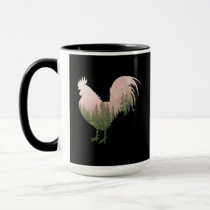 NATURROOSTER-CHICKEN-WALDSTIL TASSE