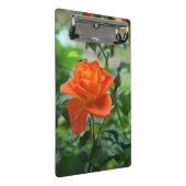 Naturrosa-Rose-Blume Mini Klemmbrett (Schrägansicht)