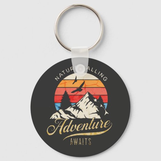 Naturrufung | Erlebnis Berge erwartet Schlüsselanhänger (Vorderseite)