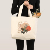 Naturs Muse Blumen-Taschentüte Jumbo Stoffbeutel (Vorderseite (Produkt))