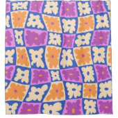 Naturschachbrett Duschvorhang (Vorderseite)