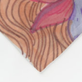 Naturschätze Drache mit Kolibri-Freund Fleecedecke (Ecke)