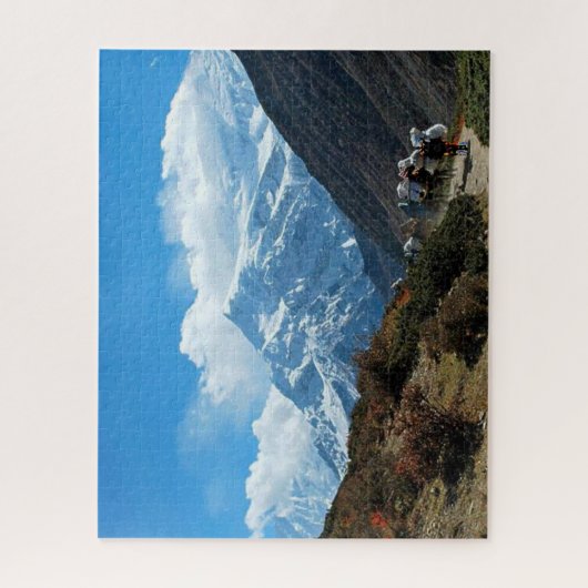 Naturschnee Himalaja-Gebirgsindiens Nepal Puzzle (Vertikal)