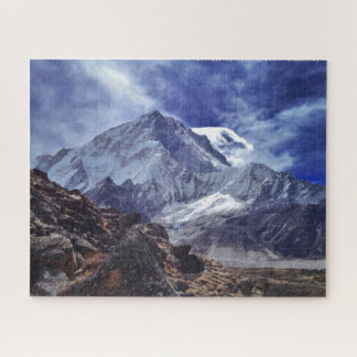 Naturschnee Himalaja-Gebirgsindiens Nepal Puzzle
