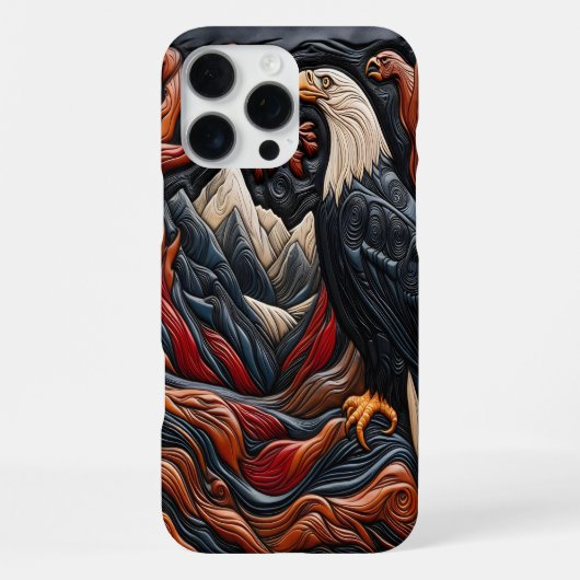 Naturschöne Adler-Design iPhone Hülle (Rückseite)
