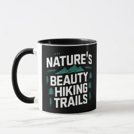 Naturschönheiten Wanderwege, schwarz Tasse