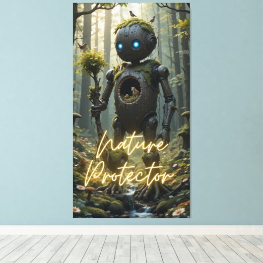 Naturschutz Leinwanddruck (Insitu (Holzboden))