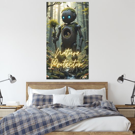 Naturschutz Leinwanddruck (Insitu (Schlafzimmer))