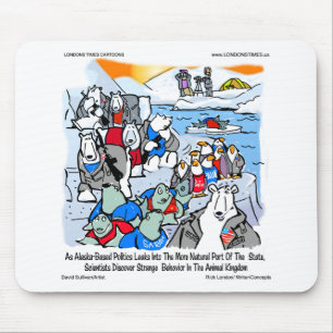 Naturschutz & Politik in Alaska Funny Gifts & T-Sh Mousepad