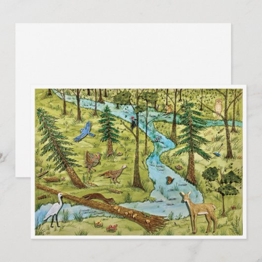 Naturschutz Postkarte (Vorne/Hinten)