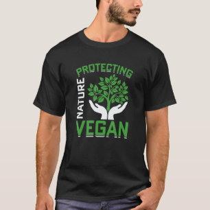 Naturschutz-Veganer veganer vegetarischer Pflanzen T-Shirt