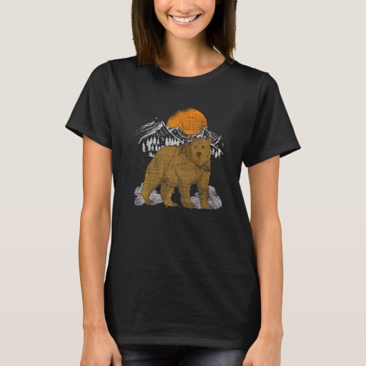 Naturschutzbär Braunbärenwald Tierbär T-Shirt (Vorderseite)