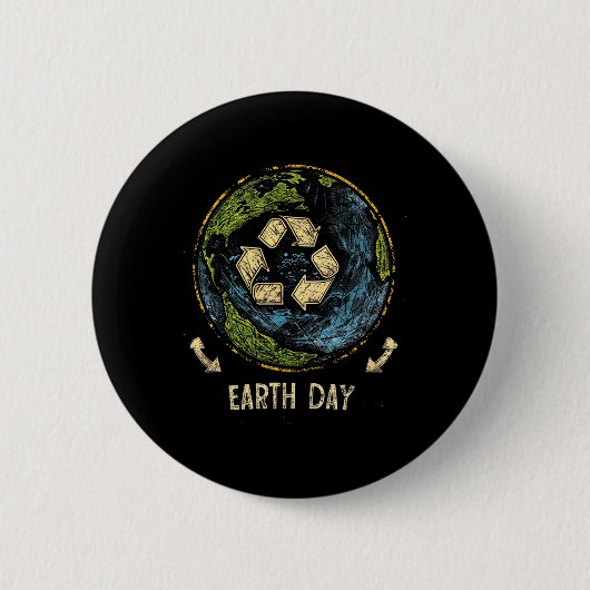 Naturschutzbaum recycle Erde Button (Vorderseite)