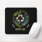 Naturschutzbaum recycle Erde Mousepad (Mit Mouse)