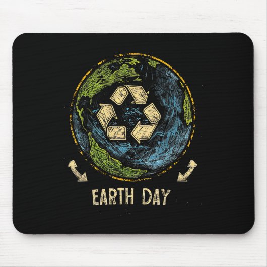 Naturschutzbaum recycle Erde Mousepad (Vorne)