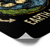 Naturschutzbaum recycle Erde Poster (Ecke)