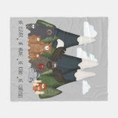 Naturschutzfreunde Fleecedecke (Vorderseite (Horizontal))