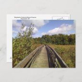 Naturschutzgebiet der Universität Binghamton Postkarte (Vorne/Hinten)