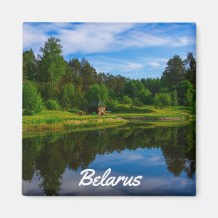 Naturschutzgebiet Flusslandschaft Weißrussland Magnet