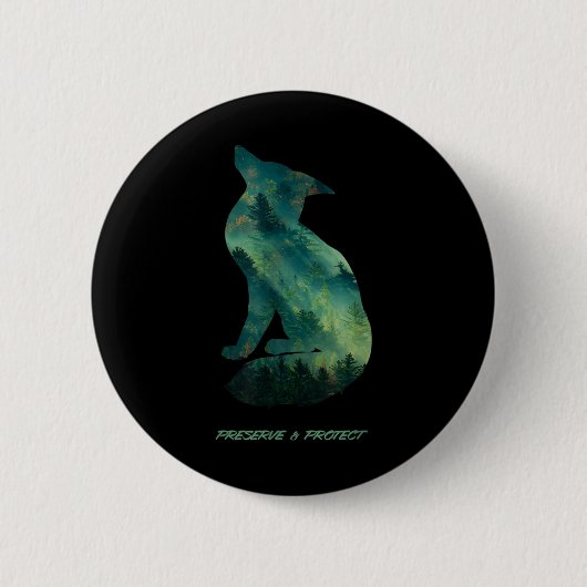 Naturschutzgebiet Forest Fox Button (Vorderseite)