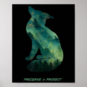 Naturschutzgebiet Forest Fox Poster