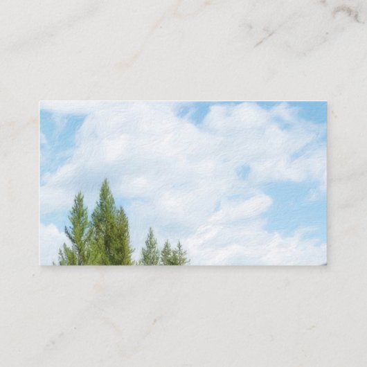 Naturschutzgebiet Hochgebirgslandschaft Visitenkarte (Rückseite)