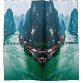 Naturschutzgebiet - Landschaft im Serental Duschvorhang