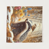 Naturschutzgebiet Rustikal Wandteppich (Vorderseite (Horizontal))